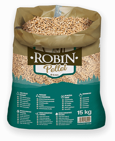 worek pelletu opałowego Robin do kupienia w Kostrzynie lub sklepie internetowym